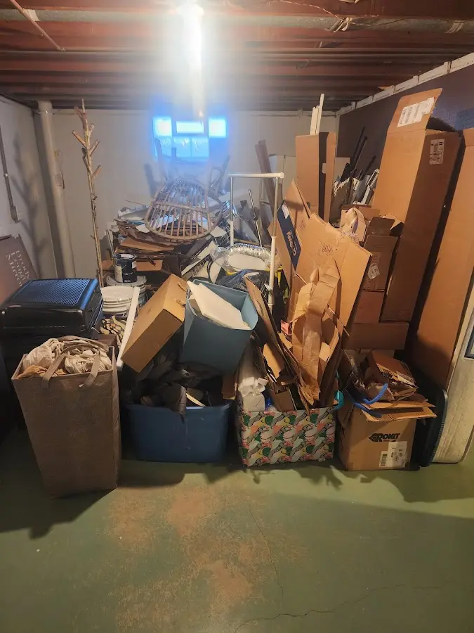 Roll-off dumpster container at job site for 15 Yard Dumpster Rental in Kings Mountain